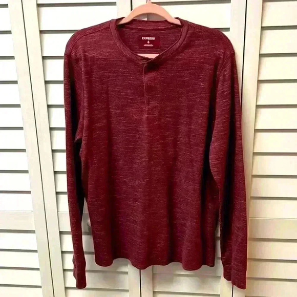 Express Double Knit Henley Shirt - Size XL - Picture 1 of 4